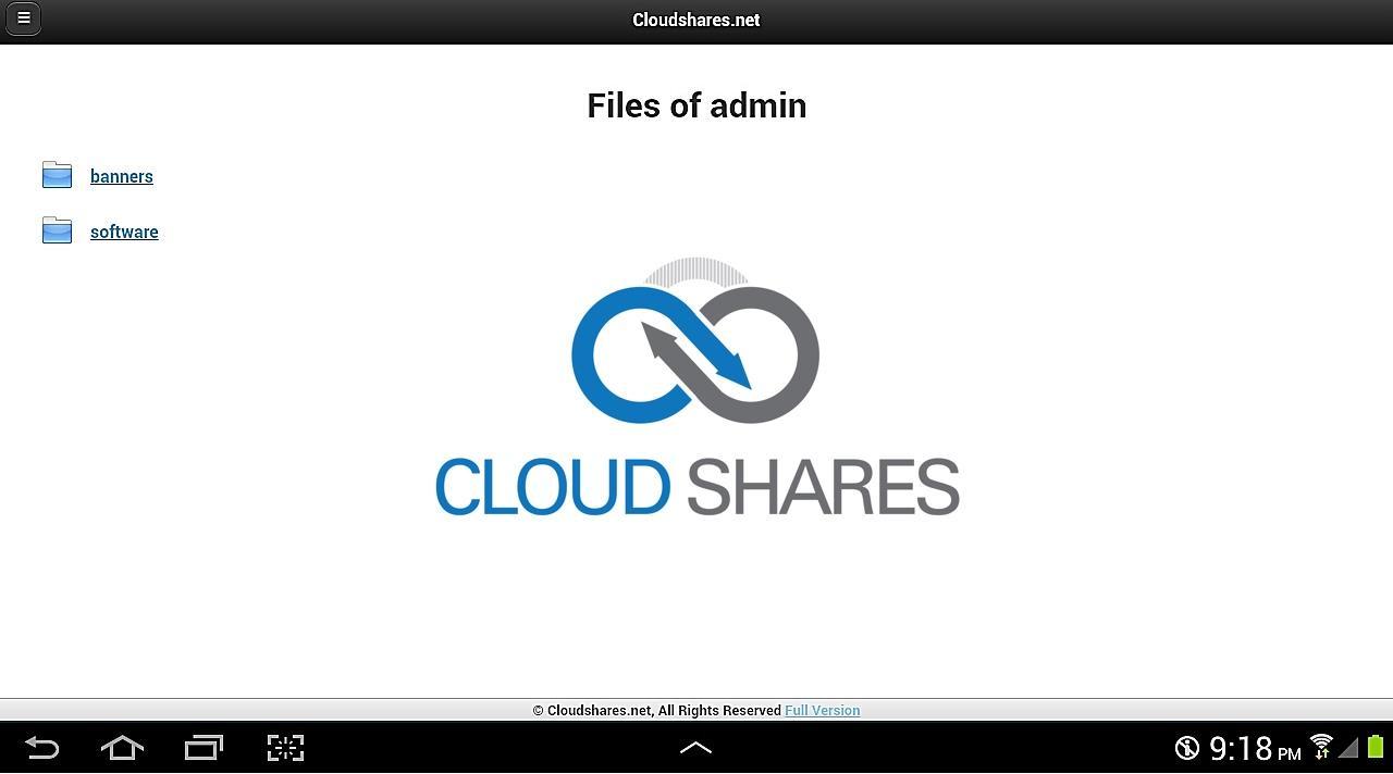 Cloudshares.net Cloud Storage