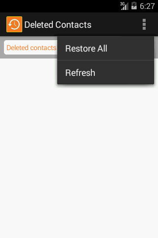 Restore Contacts