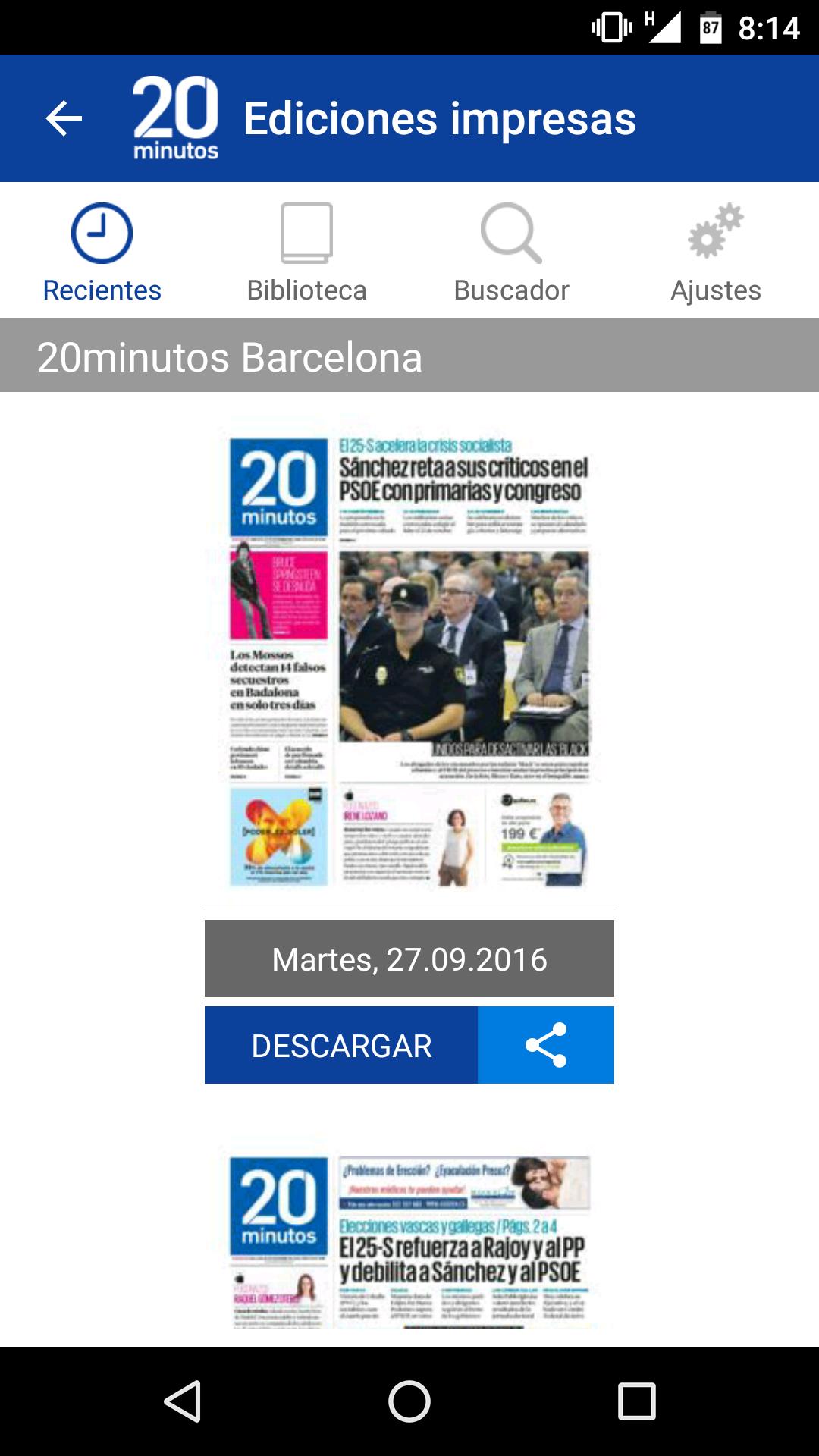 20minutos Ediciones impresas