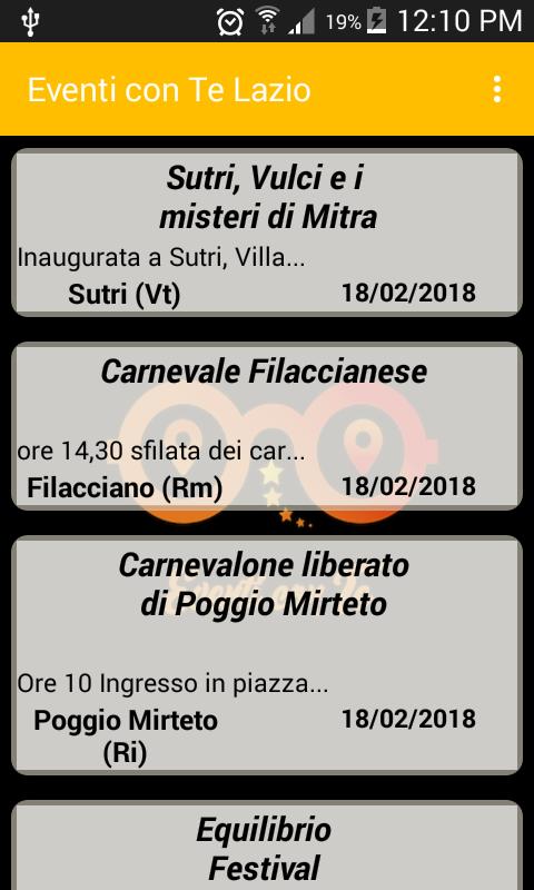 Eventi con Te Lazio