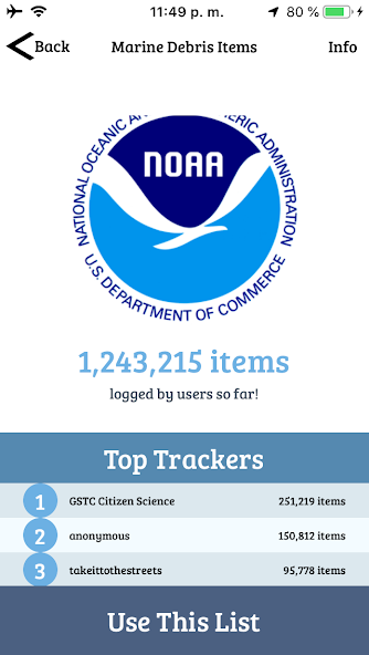 Marine Debris Tracker