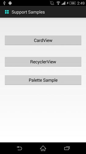 Support library Samples