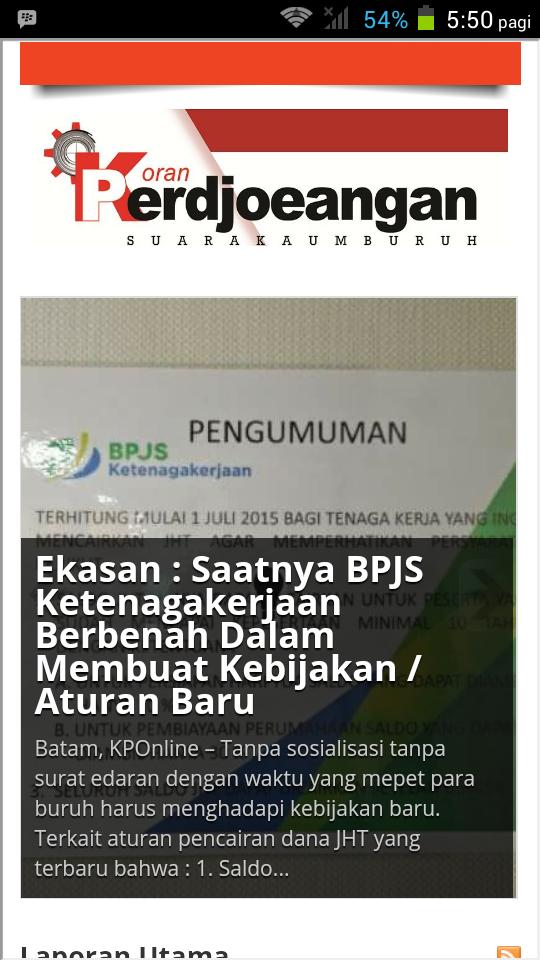 Koran Perdjoeangan
