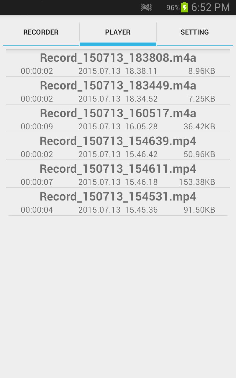 Secret Shake Recorder