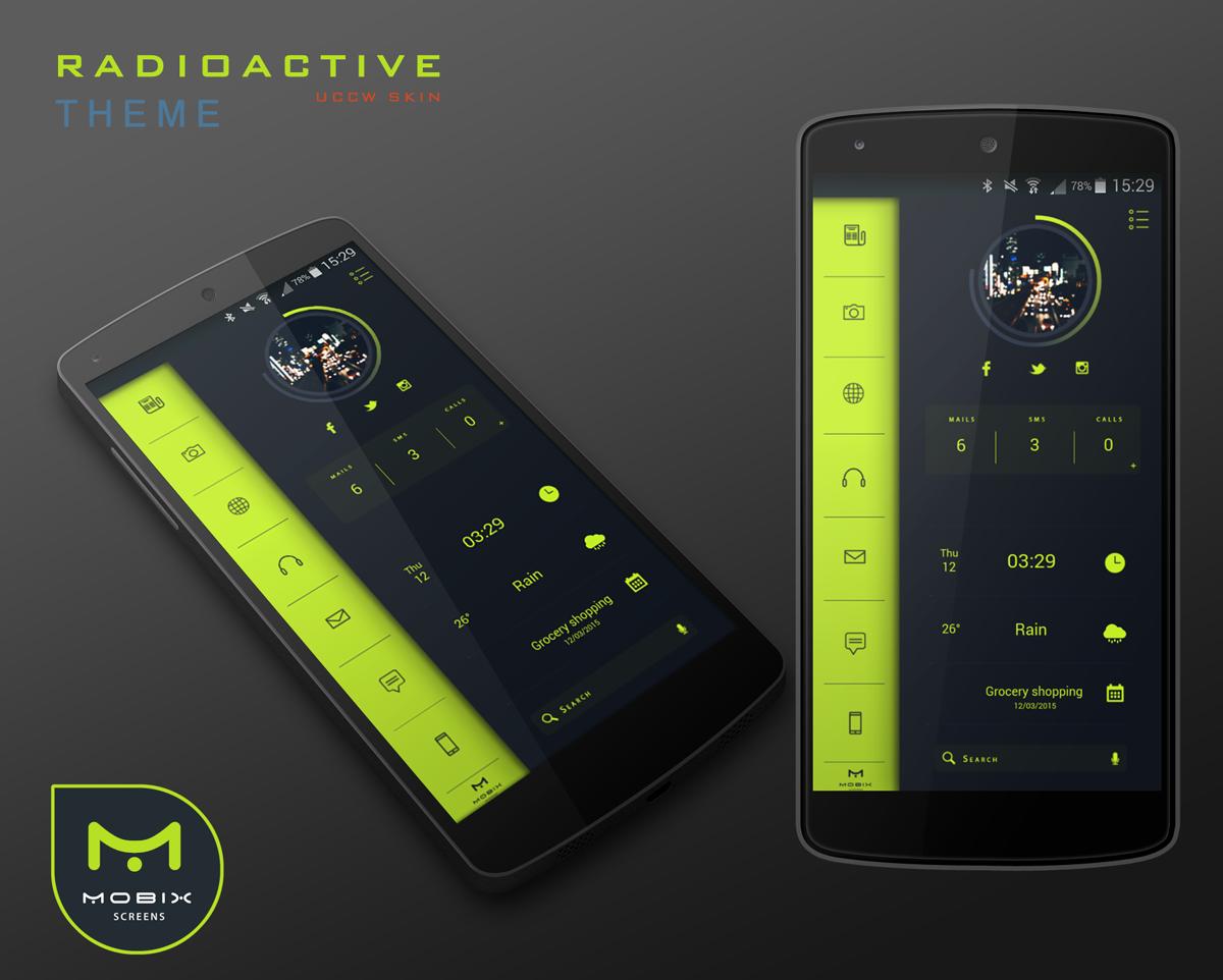 Radioactive Theme UCCW Skin