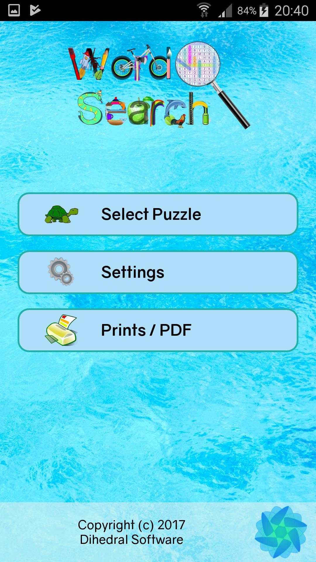 Picture Word Search with Puzzle Printouts