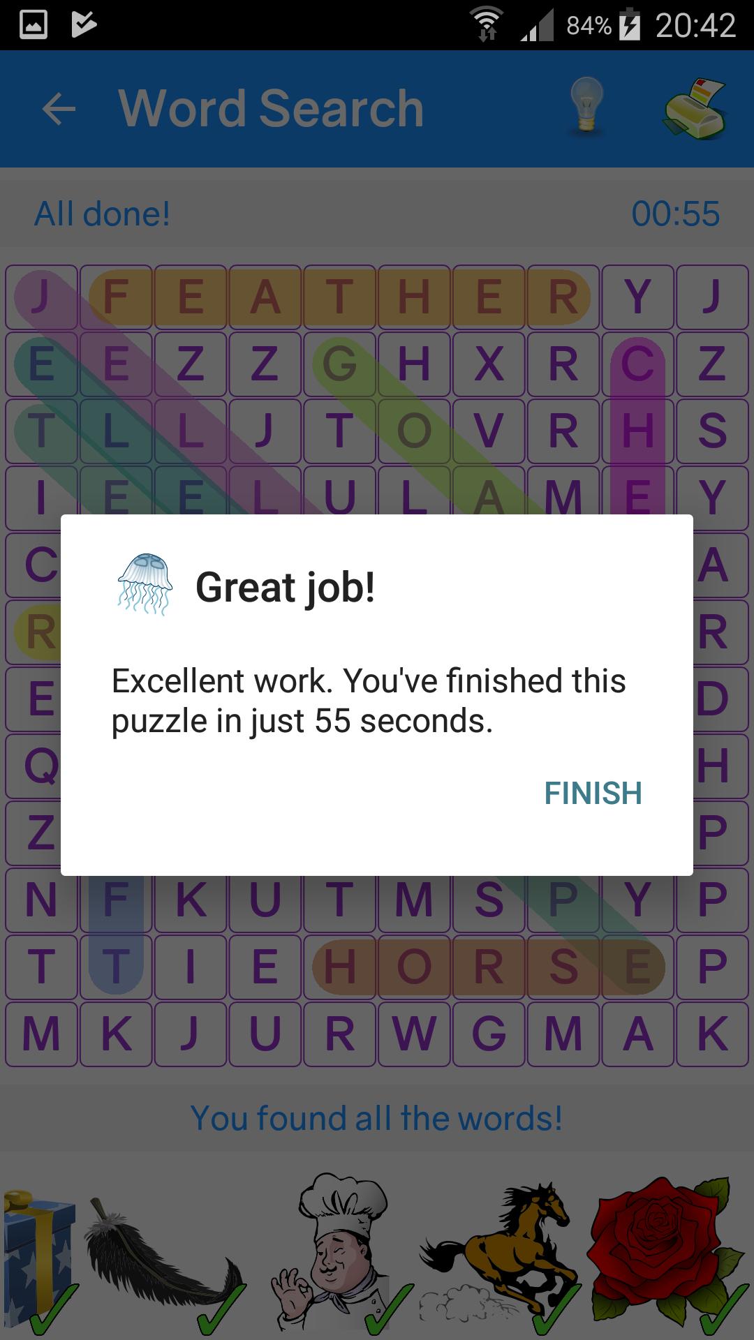 Picture Word Search with Puzzle Printouts