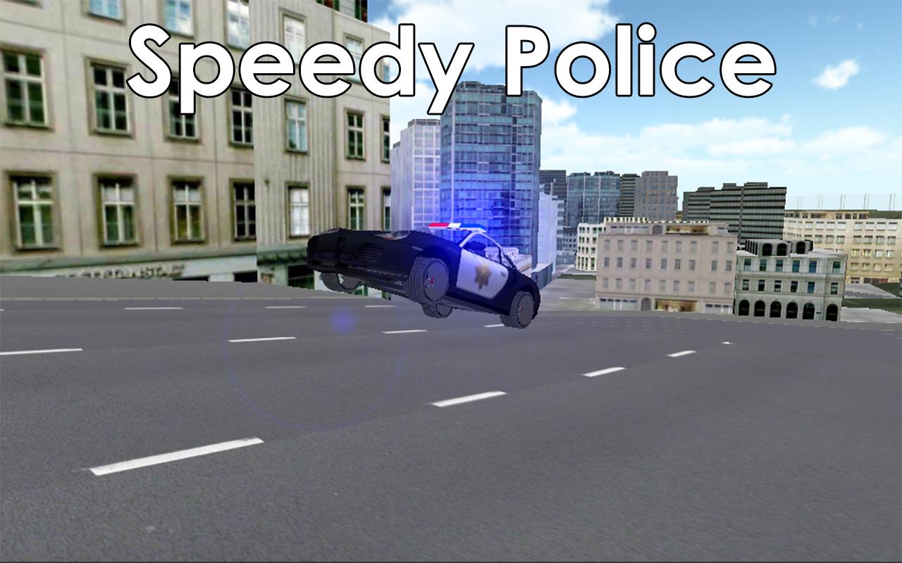 Fast Police Car Criminal Chase
