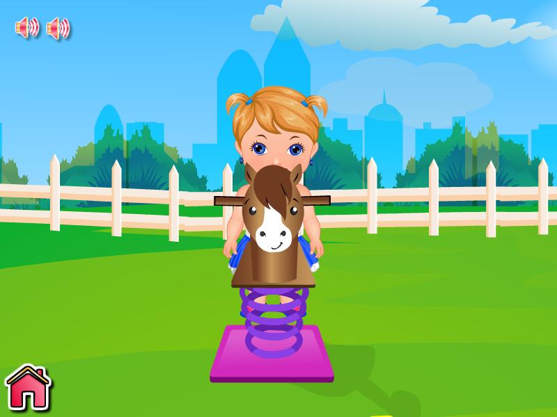 Baby Playing and Feeding