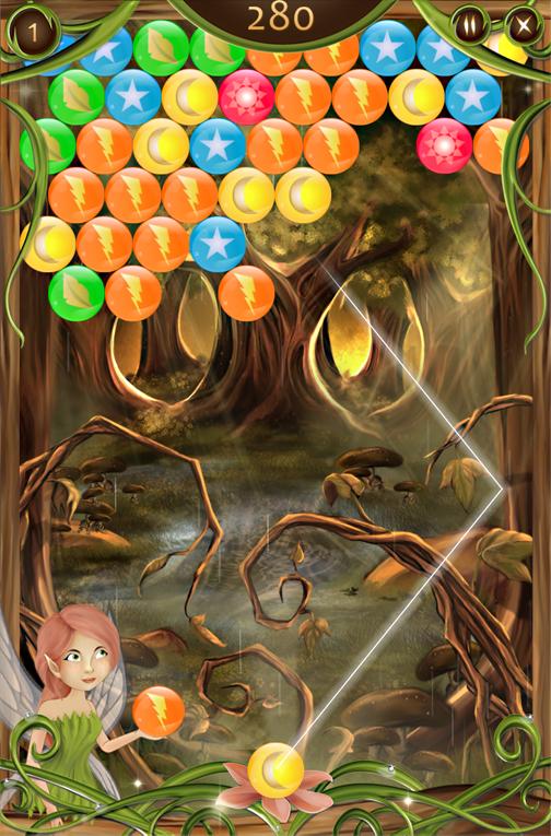 Forest Fairy Bubble Shooter