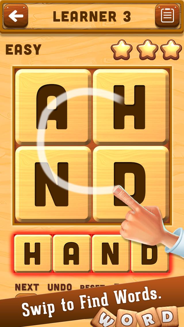 Word Crush : Swipe Hidden Words