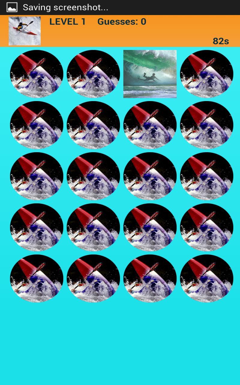Extreme Sport Memory Game