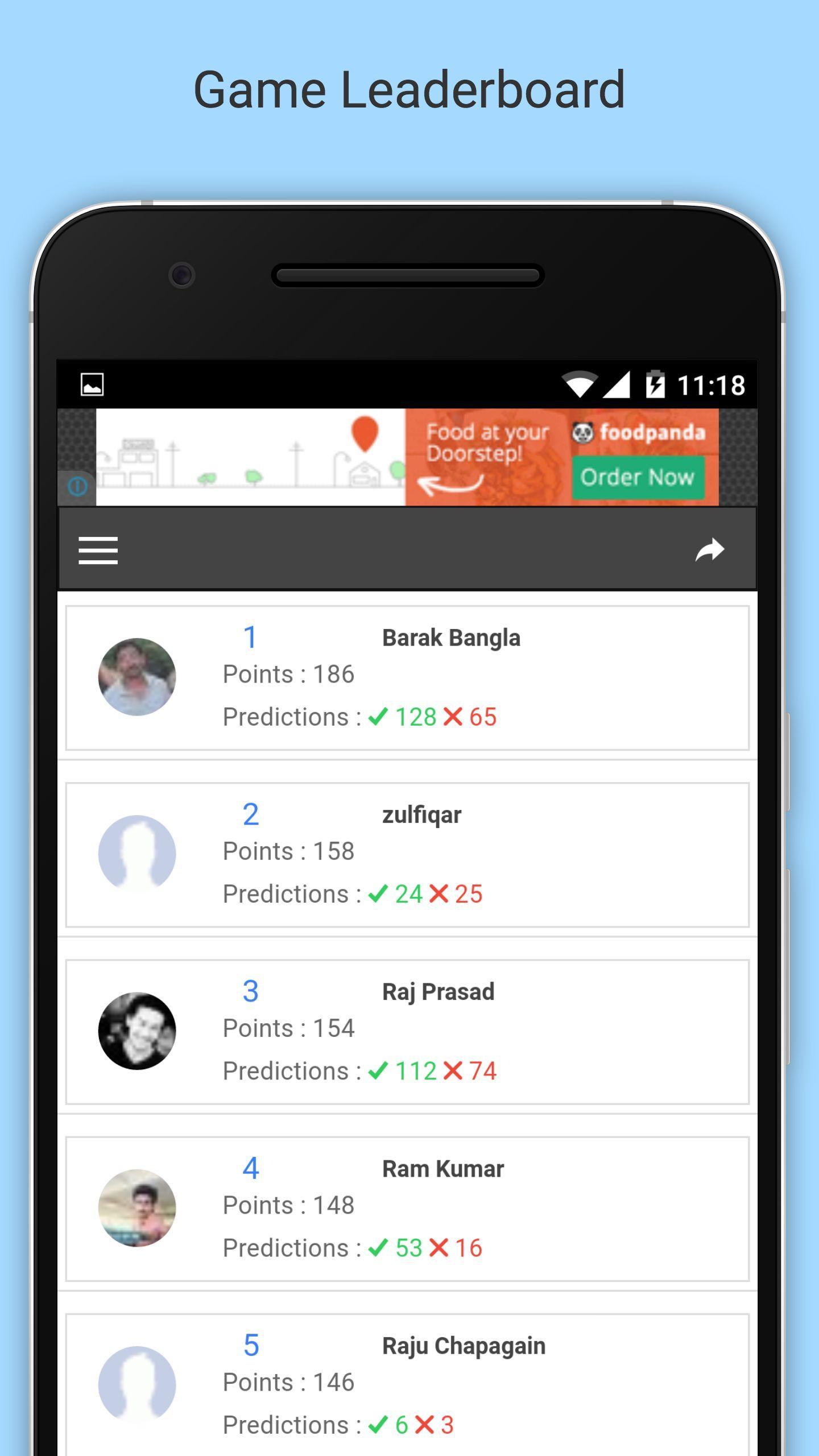 Prediction Game for I.P.L 2016