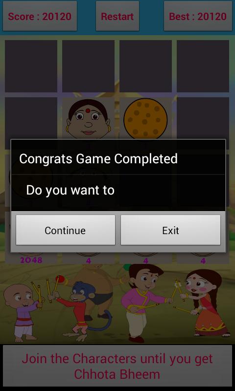 Chhota Bheem 2048 Game