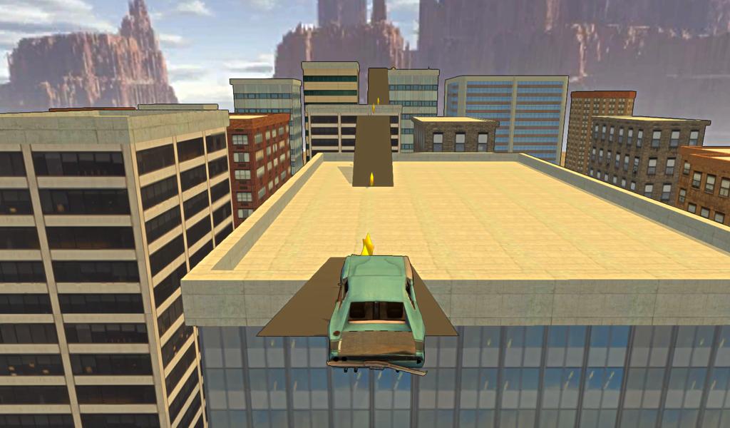 Rooftop Car Stunts 3D