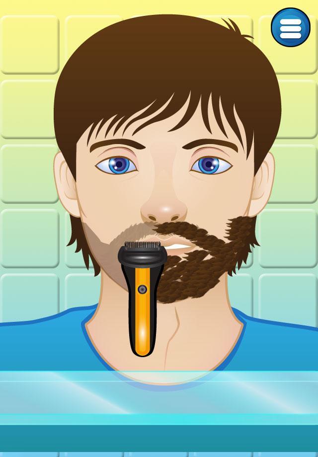 Shaving beard