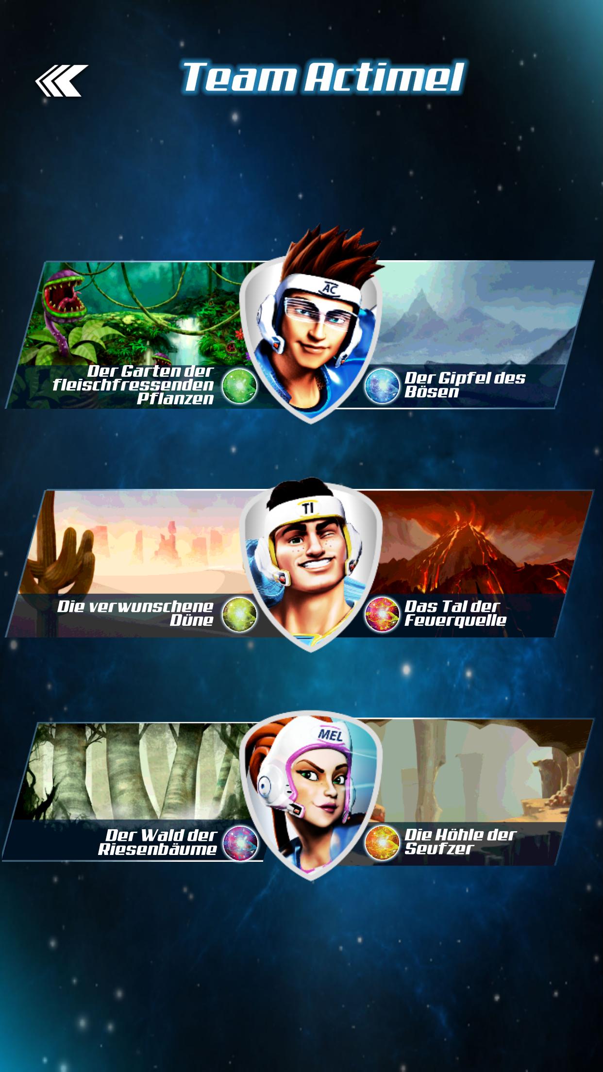 Suche nach den Actisteinen