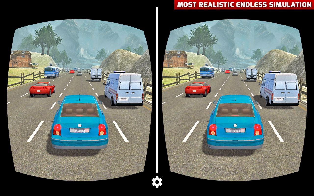 VR crazy car traffic racing