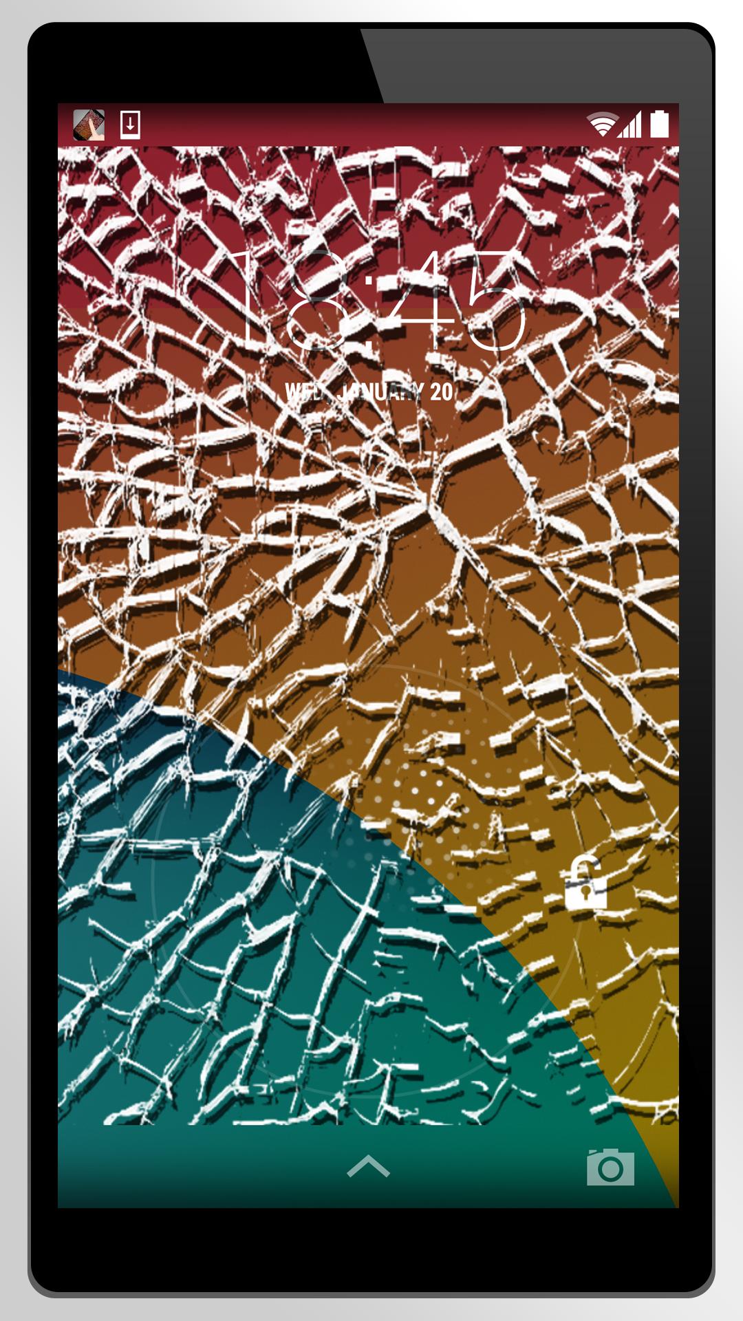 fake cracked broken screen