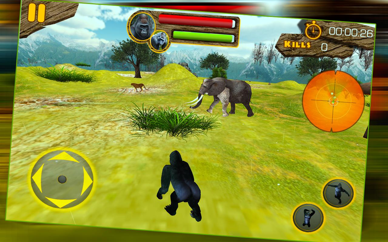 Wild Jungle Gorilla Simulator