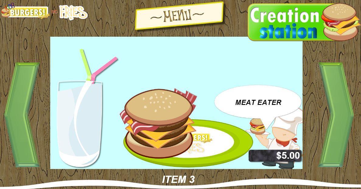 Kids BURGERS & Fries!!