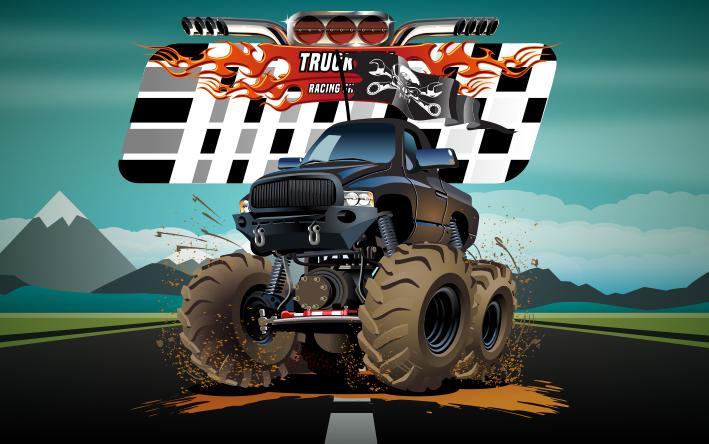Truck Hill Racing Shooter
