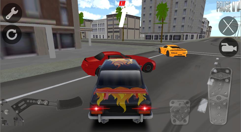 Old Modified Car Driving