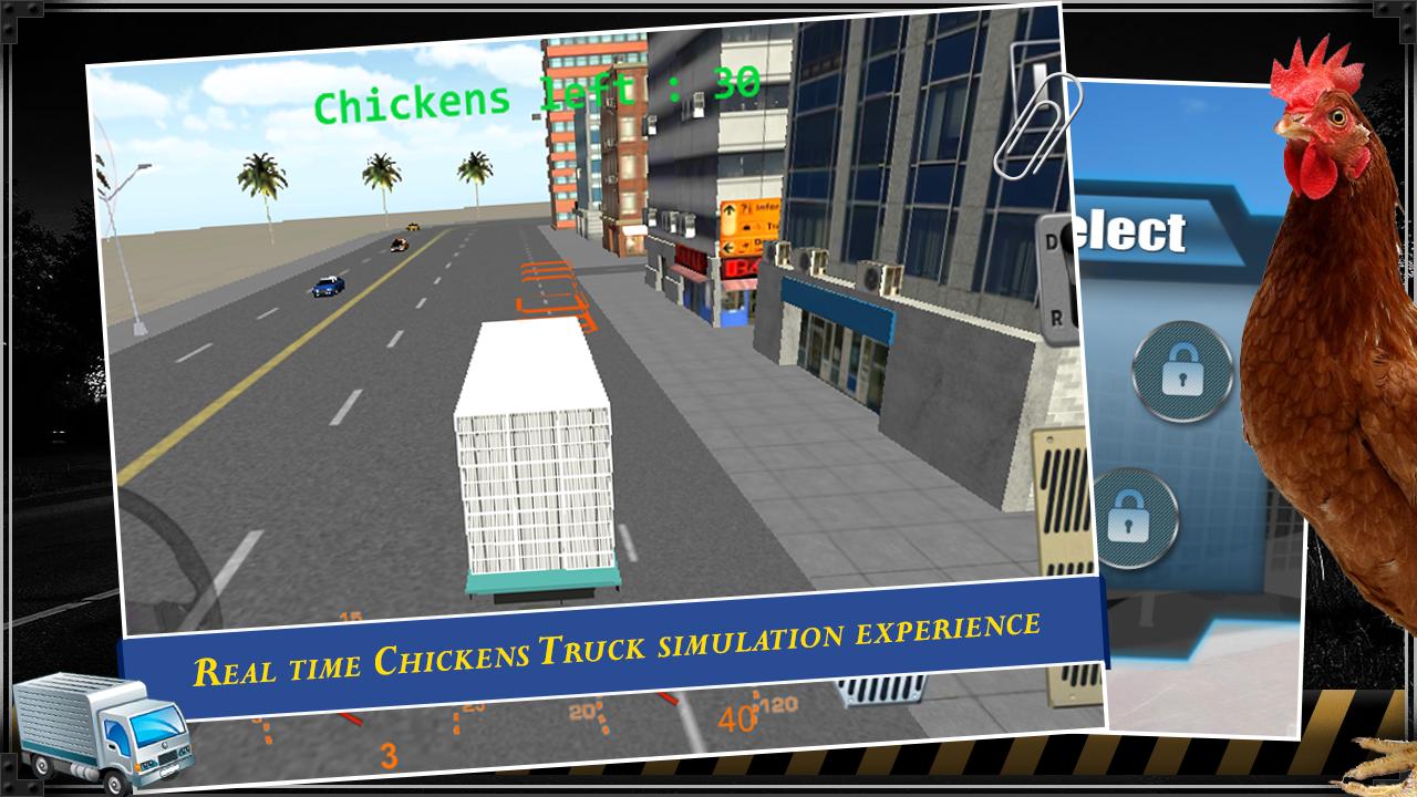 Farm Chicken Truck Driver 3D