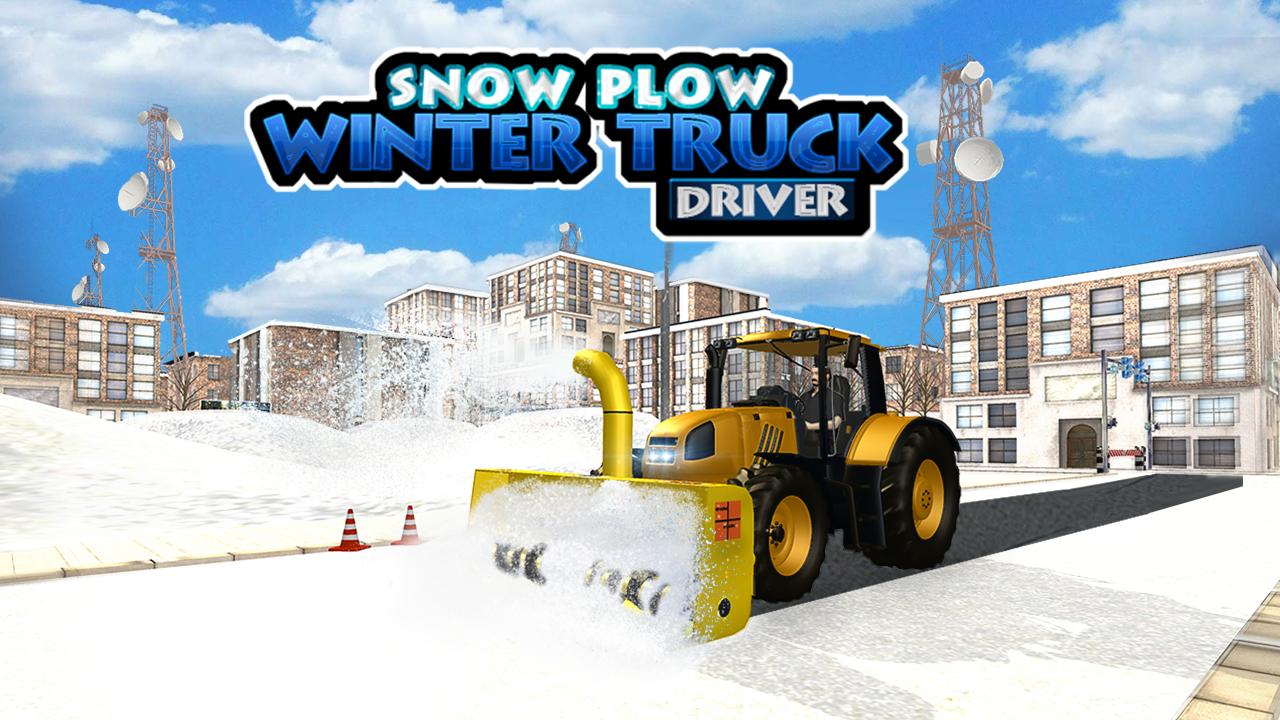 Snow Plow Winter Truck Driver