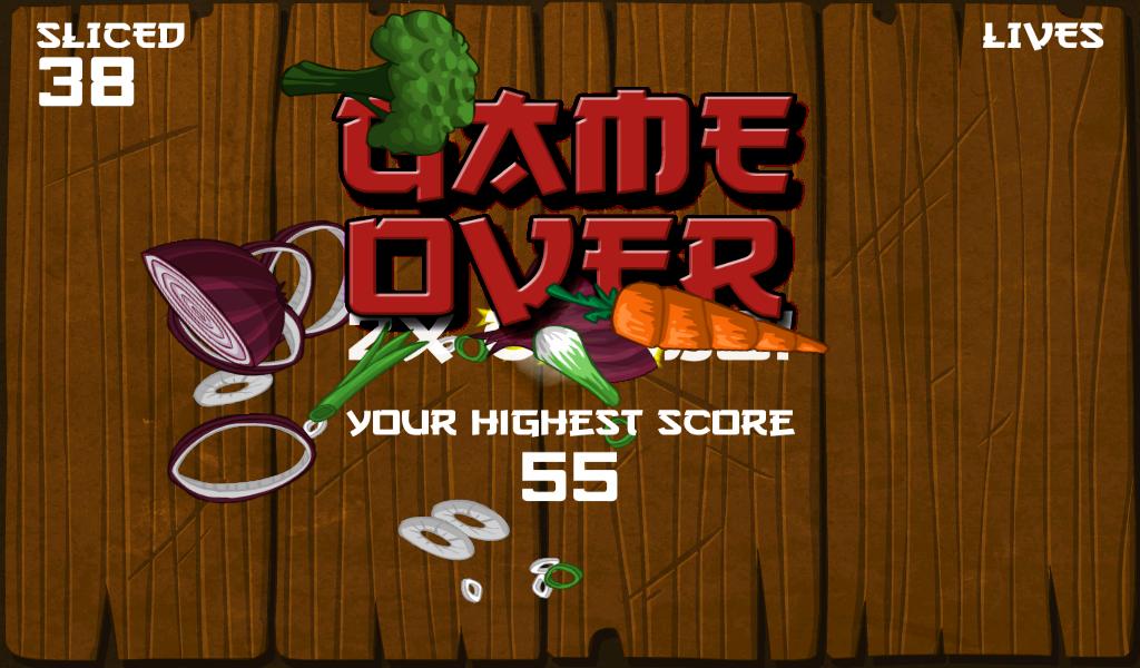 Veggie Ninja Slice!