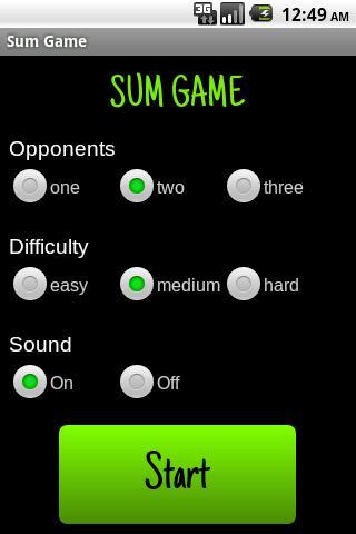 Sum Game