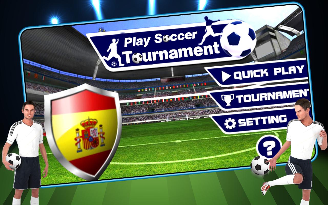play soccer tournament