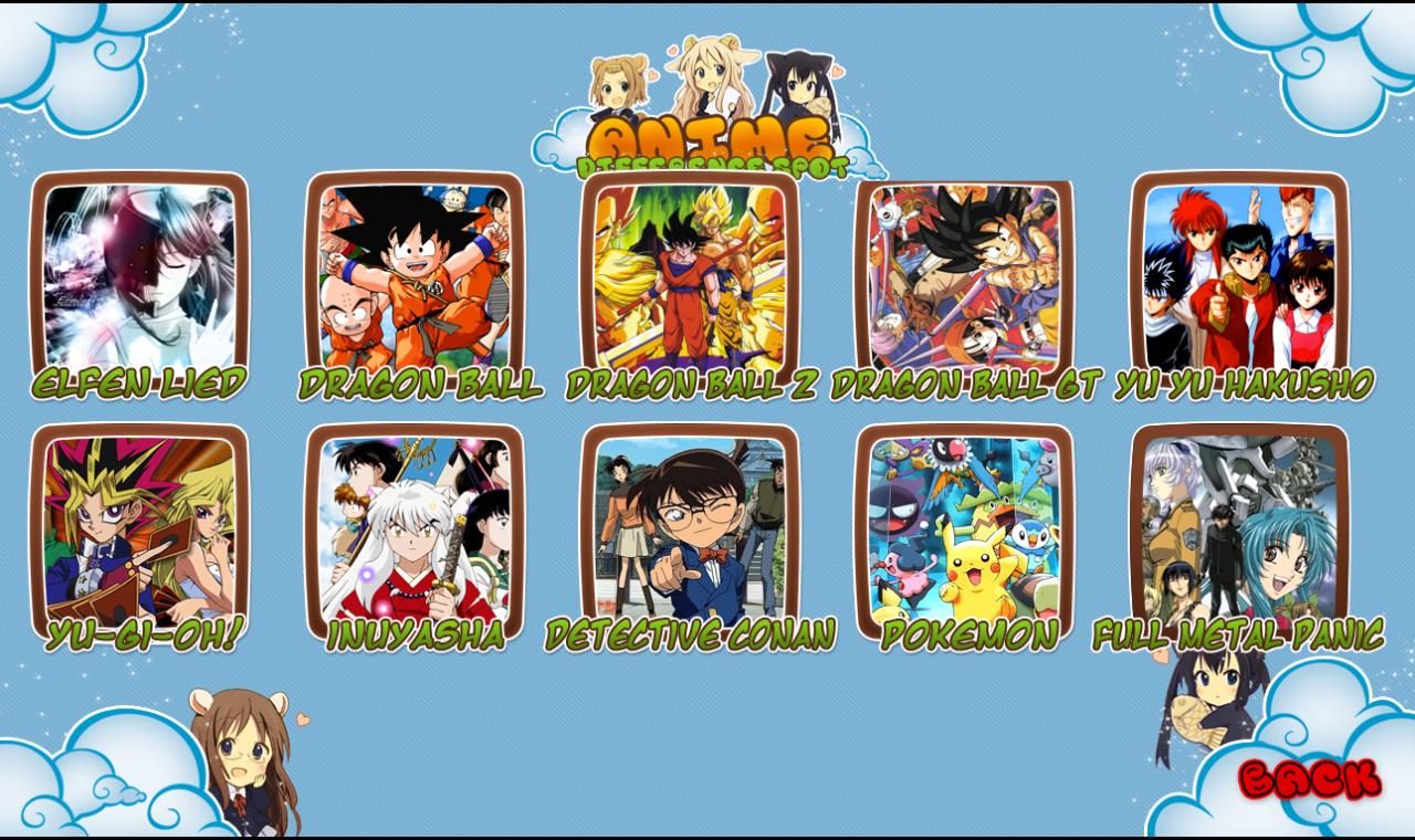 Anime Spot the Difference